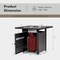 Propane Fire Pit Table 28 Inch 50000 BTU Outdoor Gas Fire Table With Lid And Ignition Patio Heater Black